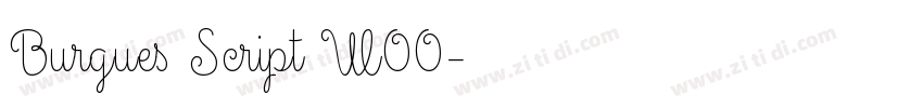 Burgues Script W00字体转换 Burgues Script W00字体转换